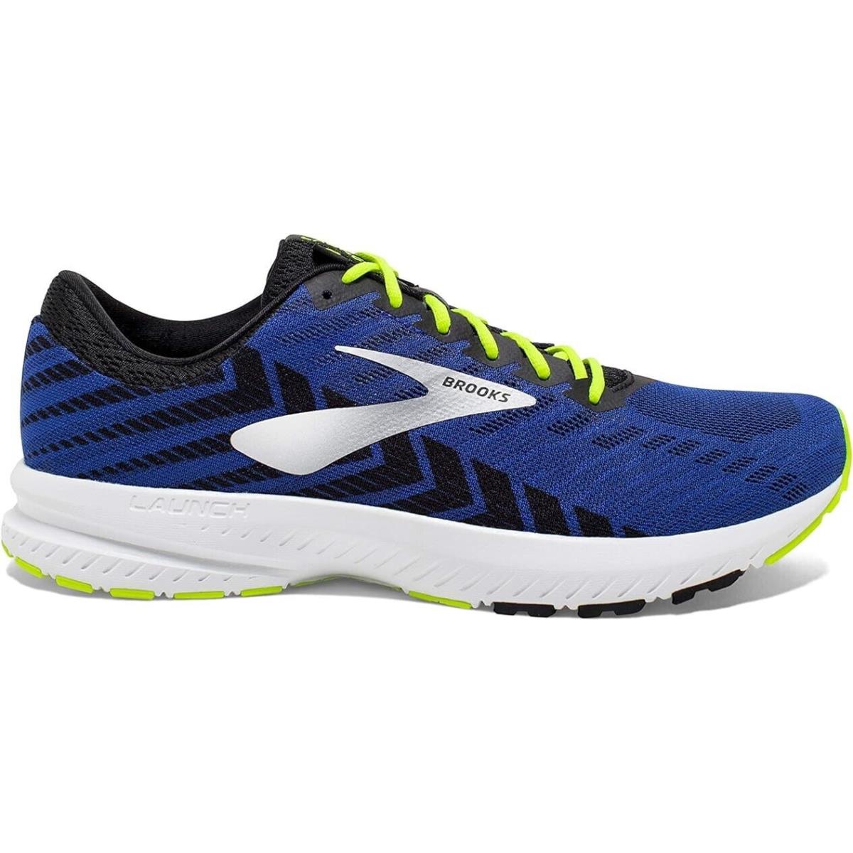 Brooks Men`s Launch 6 Neutral Running Shoes Blue Black Yellow Size 14