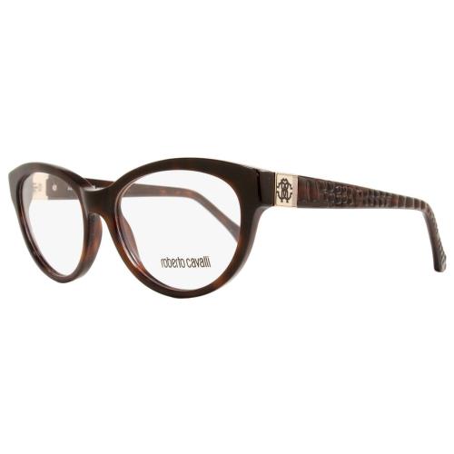 Roberto Cavalli Reethi RC 756 Brown 052 Eyeglasses Frame 54-16-140 Cat Eye - Brown 052, Frame: Brown, Lens: Clear