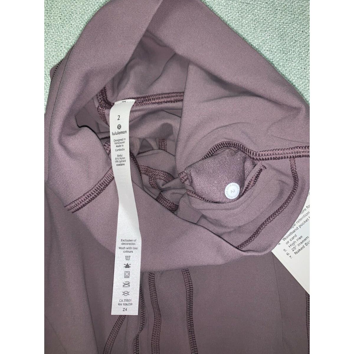 Lululemon clothing  - Frosted Mulberry 2
