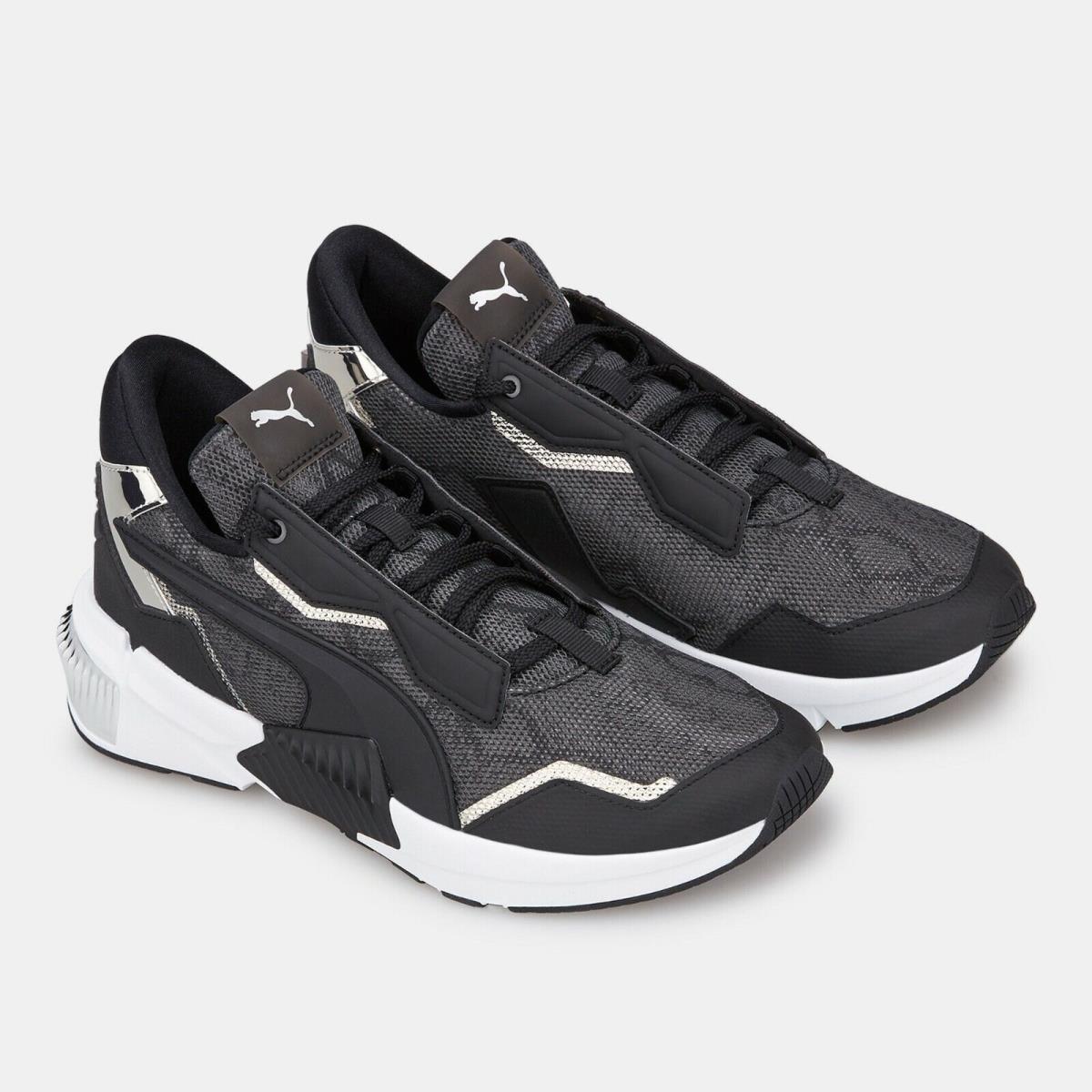 puma black metallic silver