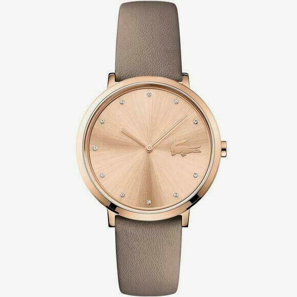 Swatch Lacoste Women`s Watch 2001039 - Moon Gold and Leather
