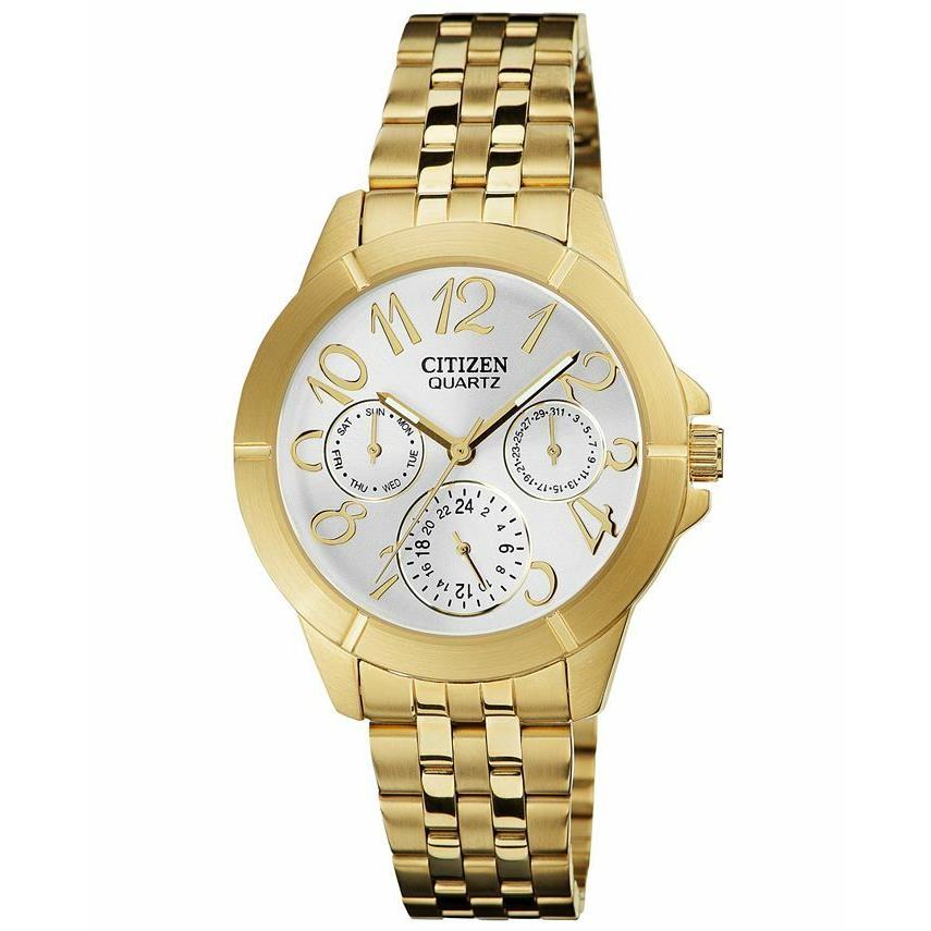 Citizen Women`s Gold Tone Stainless Steel Bracelet Watch 35mm ED8102-56A
