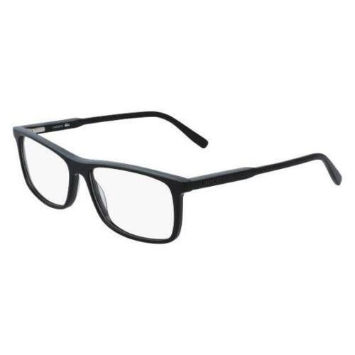 Lacoste L2860 001 Black Grey Eyeglasses 55mm with Lacoste Case