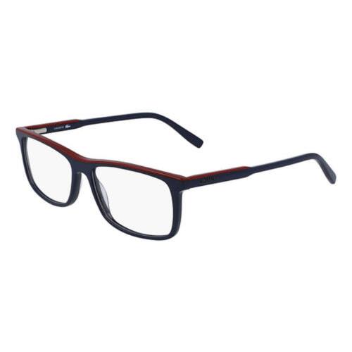 Lacoste L2860 424 Blue Red Eyeglasses 55mm with Lacoste Case