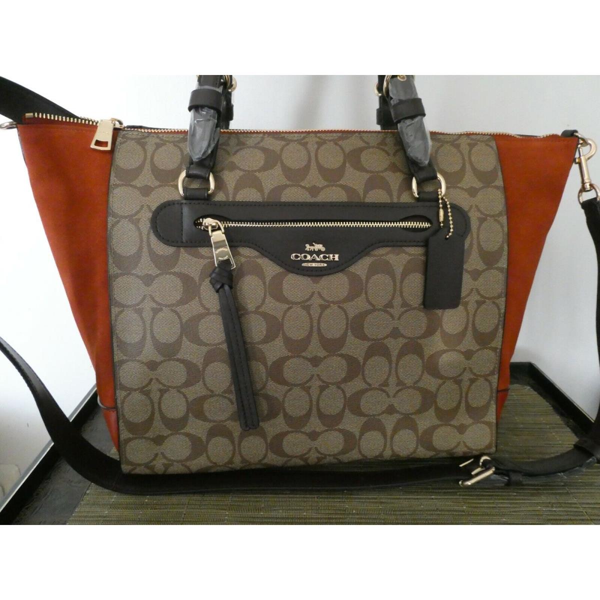coach kleo carryall in signature canvas