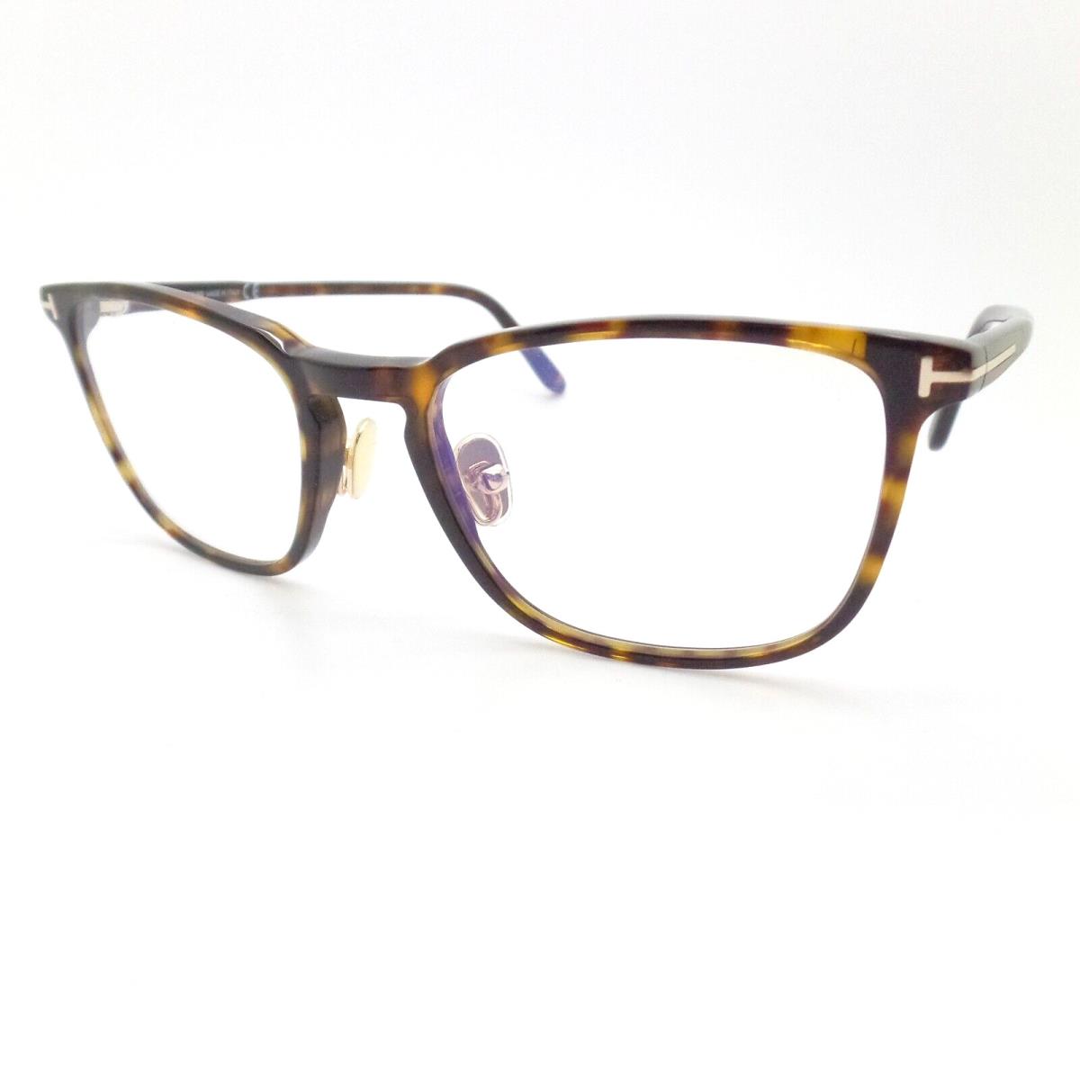 Tom Ford TF 5699 W/nose Pads 052 53mm Havana Blue Block Frames