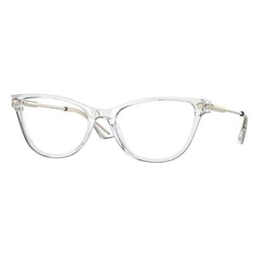 Versace Rx Eyeglasses VE 3309-148 Crystal W/demo Lens 54mm