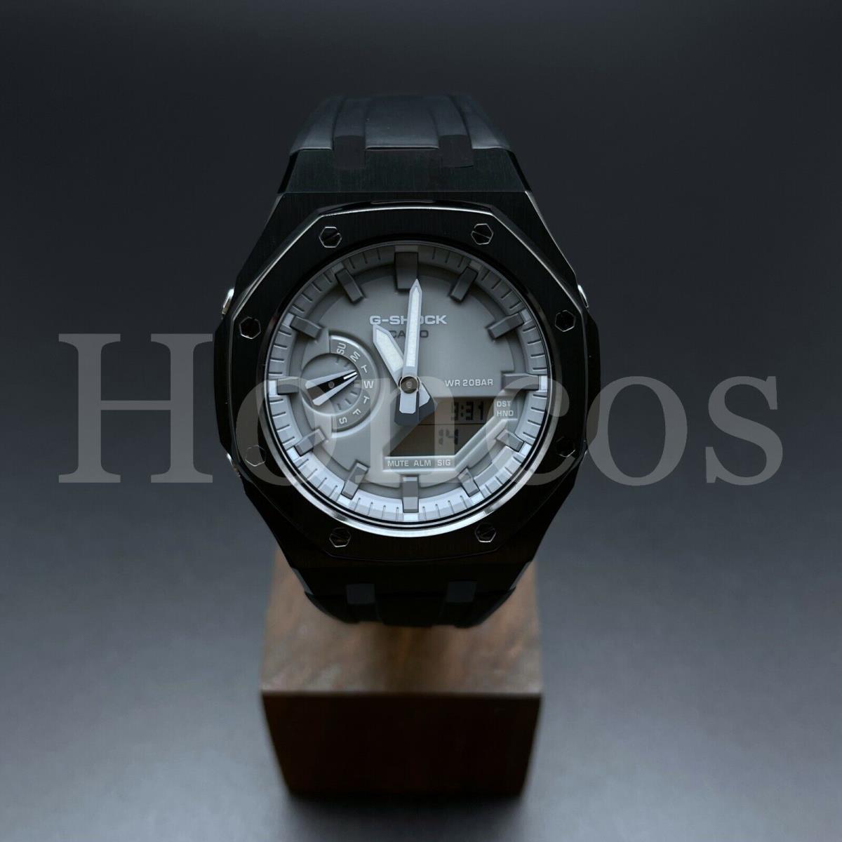 Casio watch  - Gray Dial, Black Band, Black Bezel