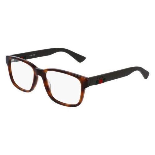 Gucci GG0011O 002 53 Havana Black Eyeglasses Optical Frame