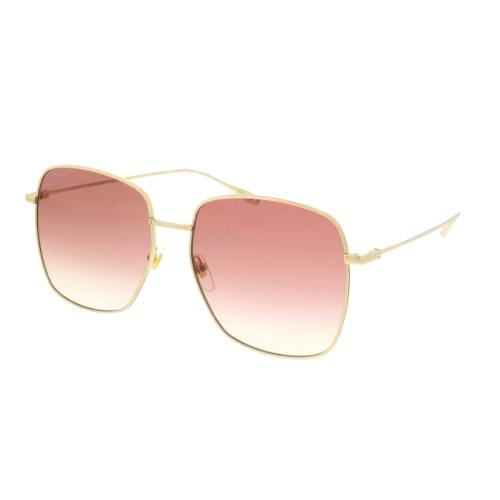 Gucci Women`s Sunglasses GG1031S 002 59 Gold Oversize Sunglasses