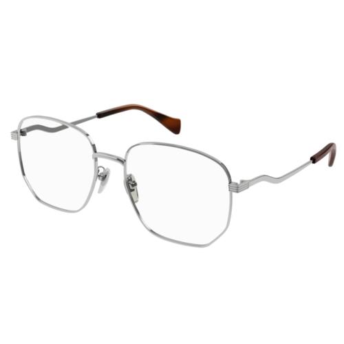 Gucci GG 0973O 002 Silver Squared Women`s Eyeglasses