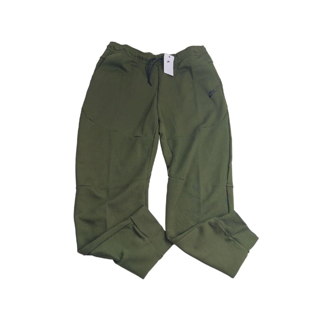 Nike Tech Fleece Pants Joggers Rough Olive Green Black CU4495-326 3XL Tall Xxxl