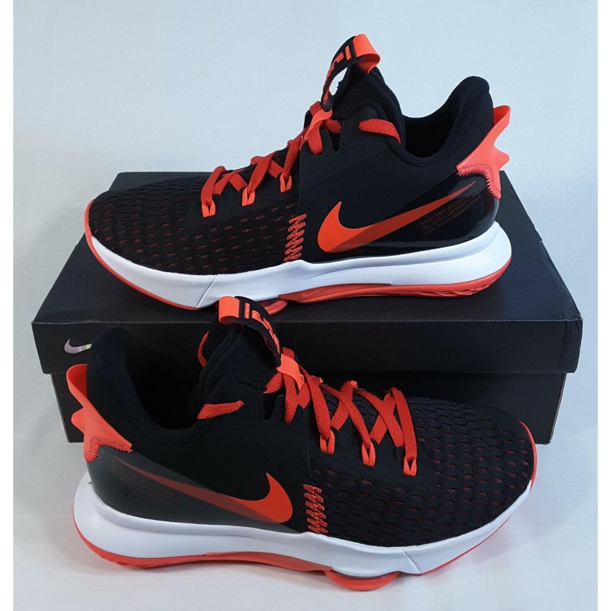 Size 9.5 - Nike Lebron Witness 5 Bred 2021 CQ9380 005