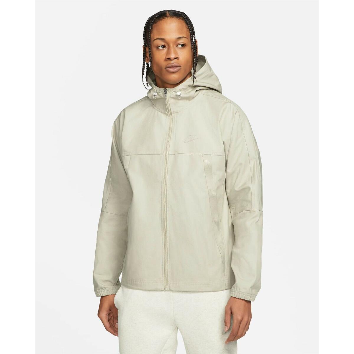 Nike Sportswear Men`s Canvas Jacket Hooded Full Zip Size XL Loose Fit DC8087-230