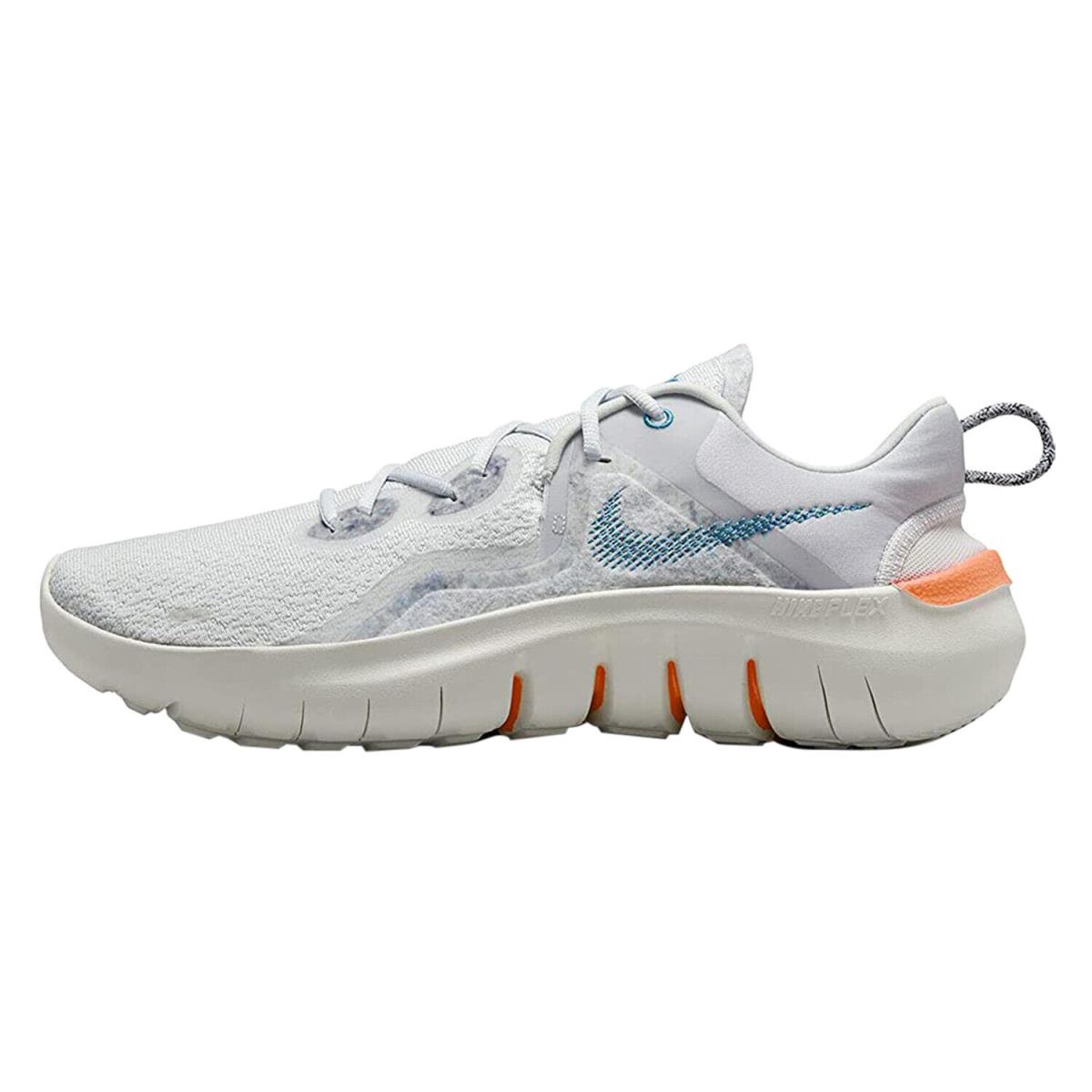 Nike Flex Run 2021 Mens CW3408-004 Dust Cyber Teal Orange Running Shoes Size 8