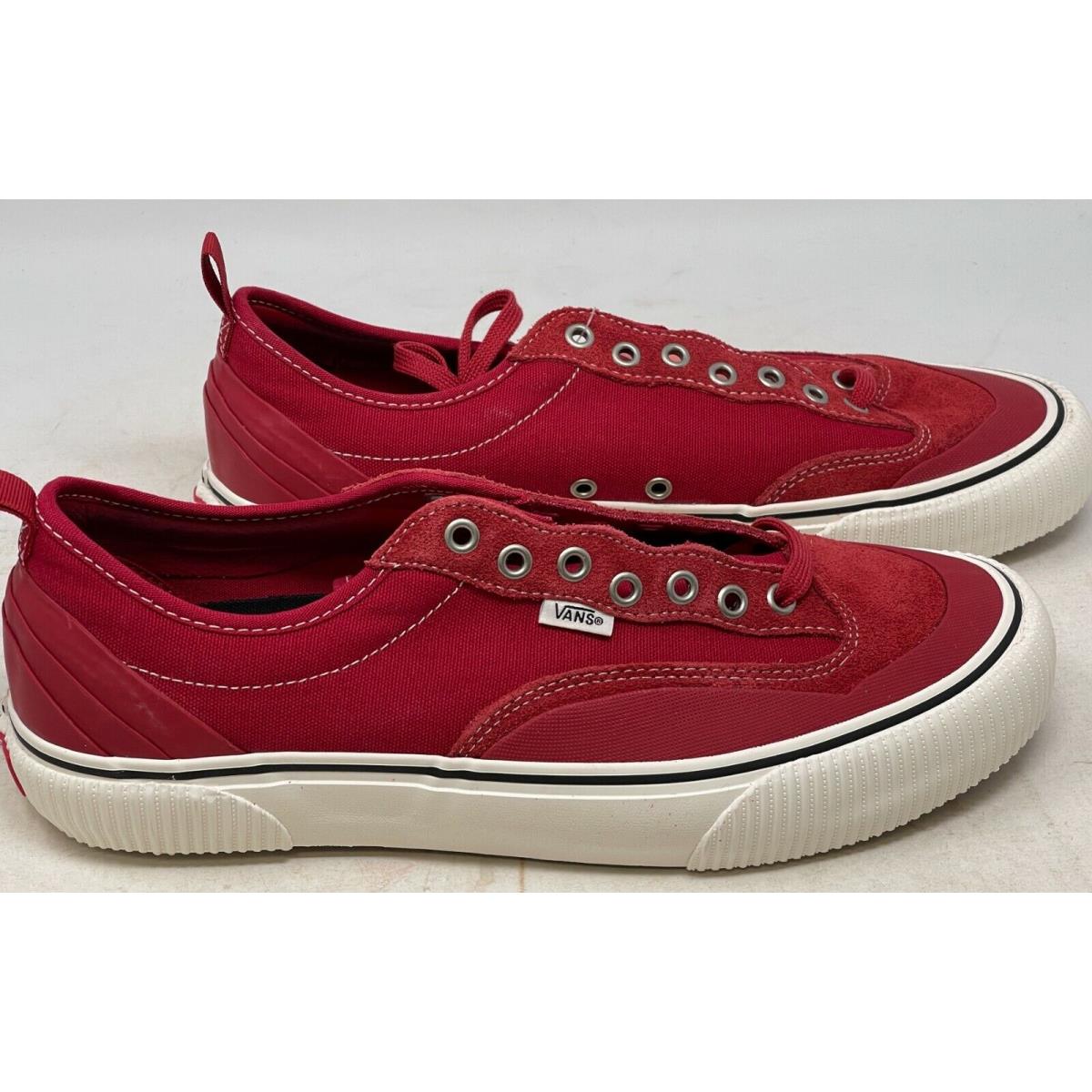 Vans Destruct Sf Chili Pepper Red Skate Shoe Men s Size 11.5 Noboxlid