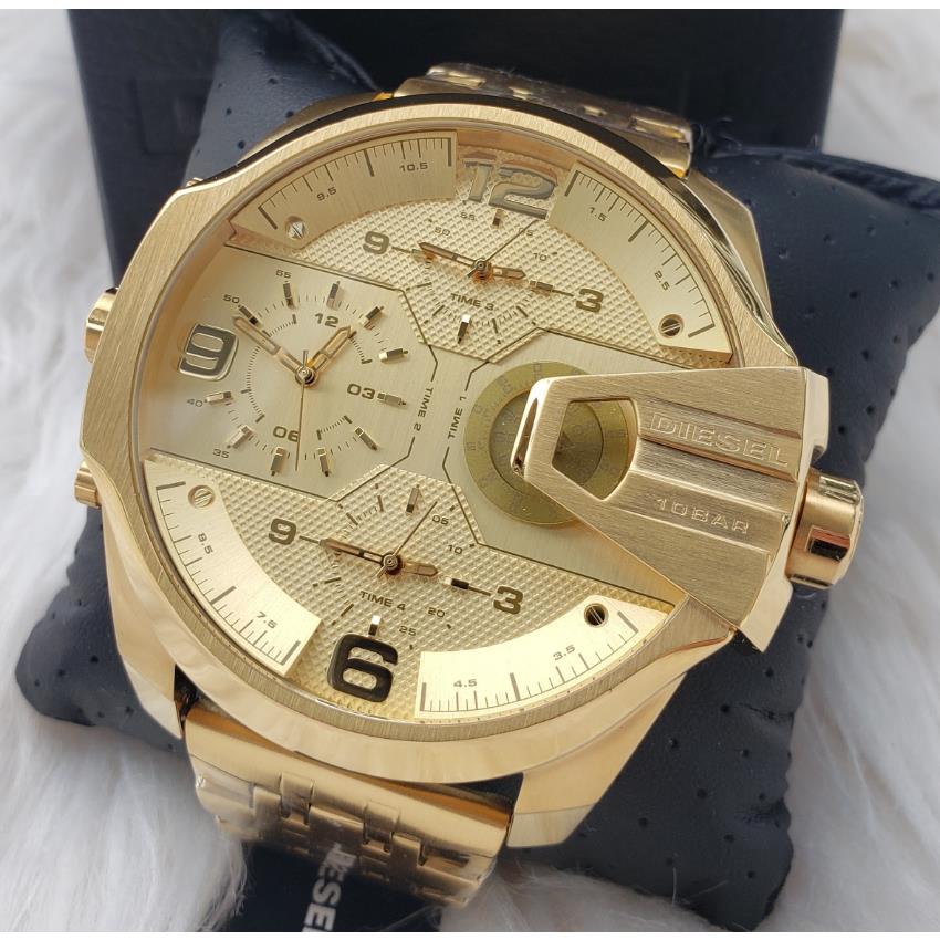 Diesel watch UBER CHIEF - Gold Dial, Gold Band, Gold Bezel 0