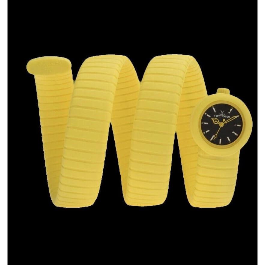 Toywatch Toy Watch Women`s Silicone Toyviper 26mm Wrap Around Yellow Watches