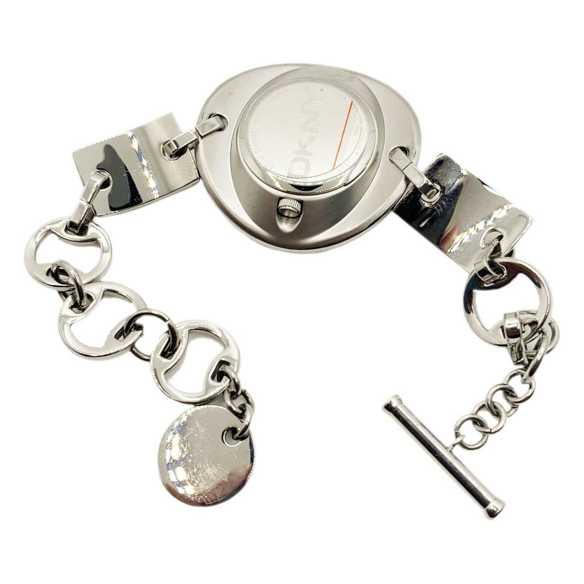 DKNY watch  - Silver Dial, Silver Band, Silver Bezel