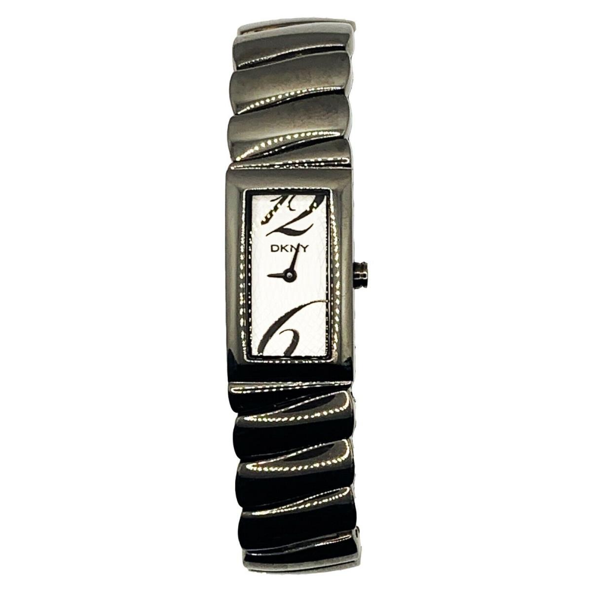 DKNY watch Double - Brown Dial, Gray Band, Brown Bezel