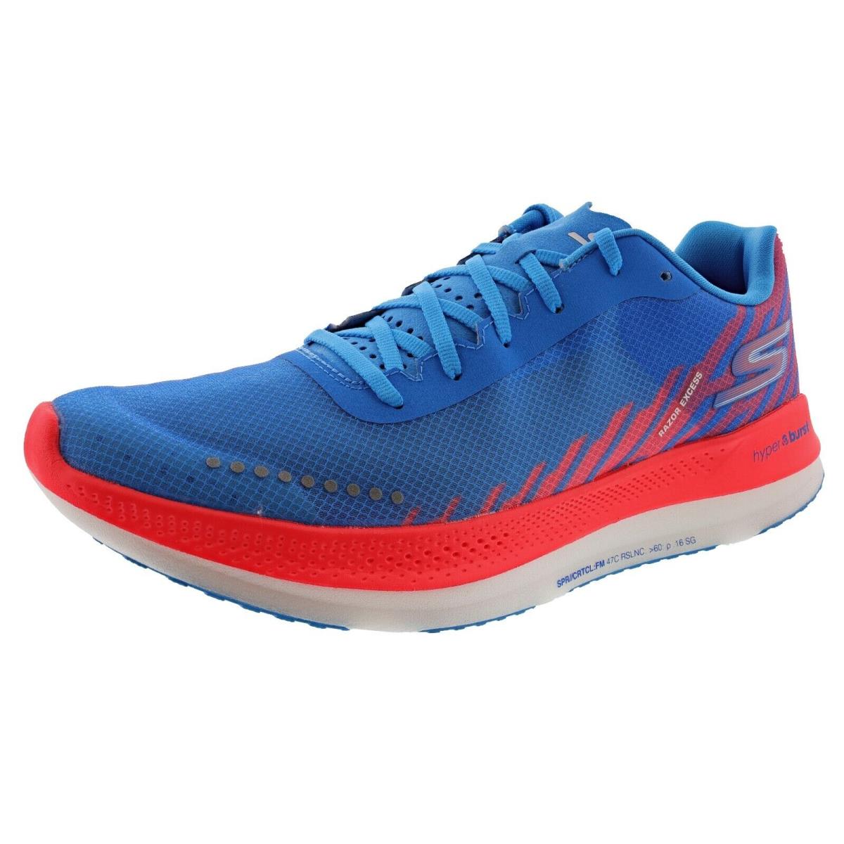 Skechers Women`s GO Run Razor Excess 172004 Lightweight Running Shoes BLUE / CORAL