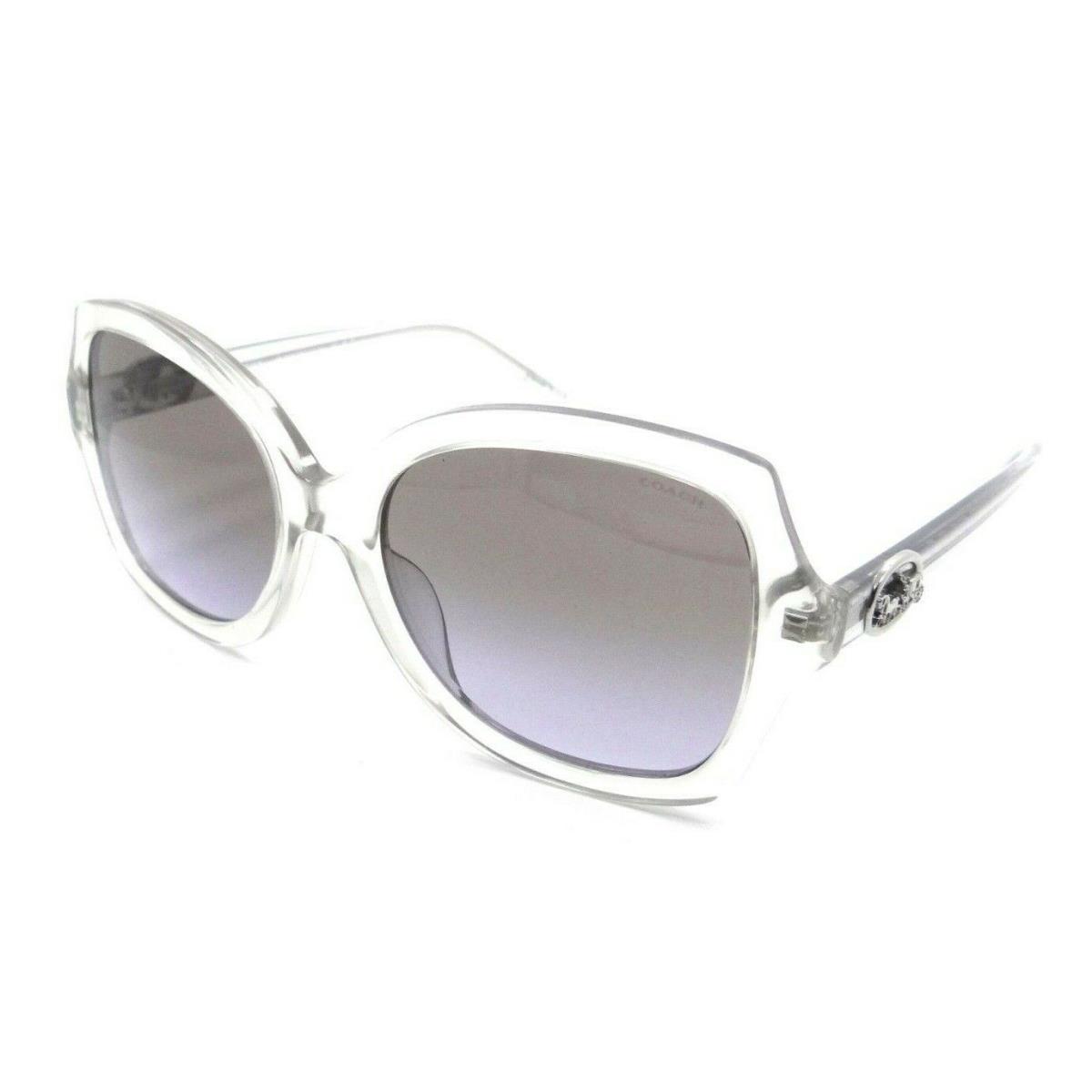 Coach Sunglasses HC 8295F 56144Q 56-19-140 L1140 Crystal Grey / Grey Vi Gradient