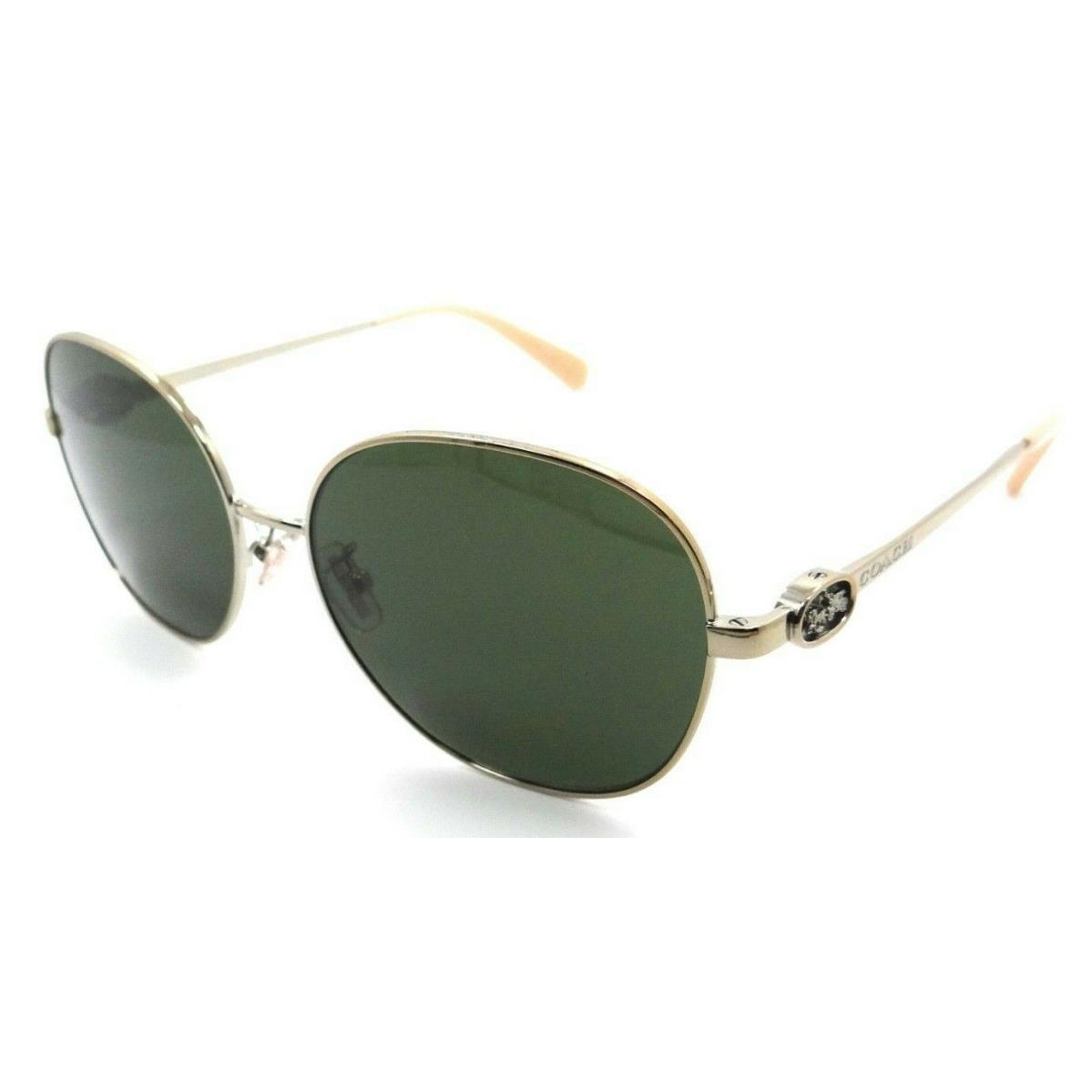 Coach Sunglasses HC 7123 900571 57-16-140 C3444 Light Gold / Green