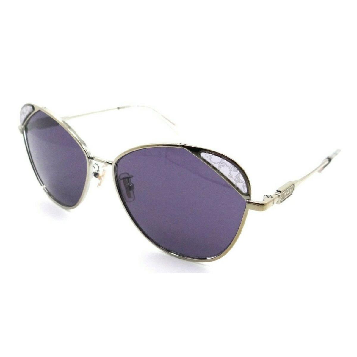 Coach Sunglasses HC 7119 93471A 59-16-140 L1167 Light Gold / Purple