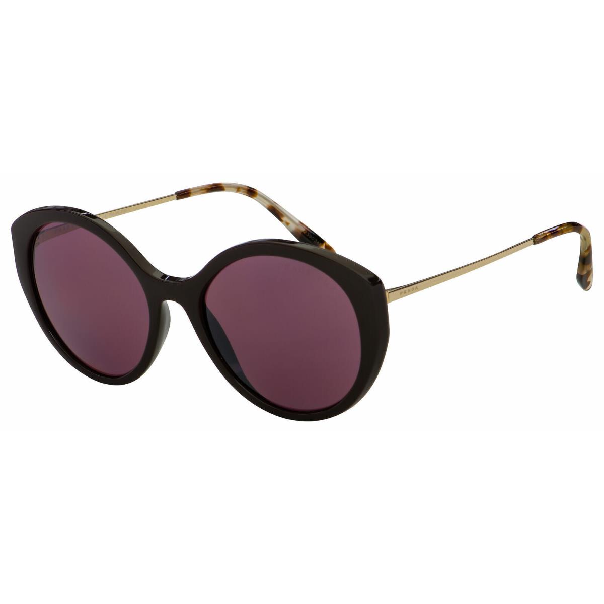 Prada PR18XS Brown/pink DHO04C Women`s Polarized Mirrored Sunglasses 55 mm