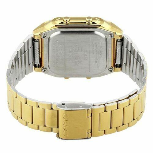 Casio Men`s Gold Tone Data Bank Watch DB360G-9A - Dial: Gray, Band: Gold