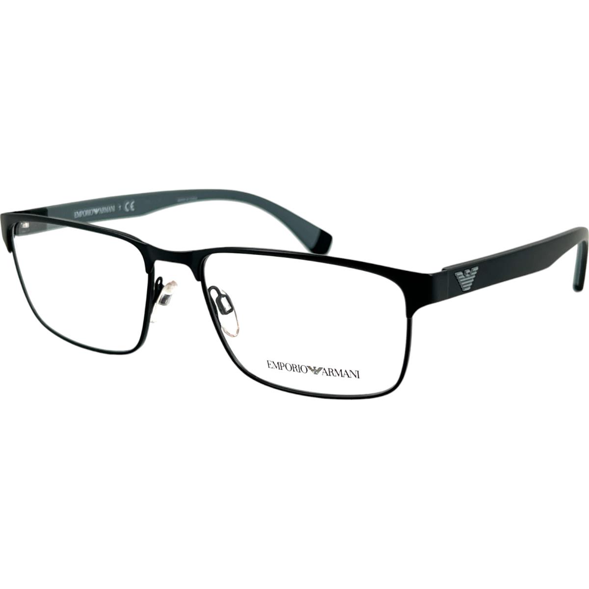 Emporio Armani EA1105 Mens Metal Eyeglass Frame 3014 Matte Black 56-17 w Case