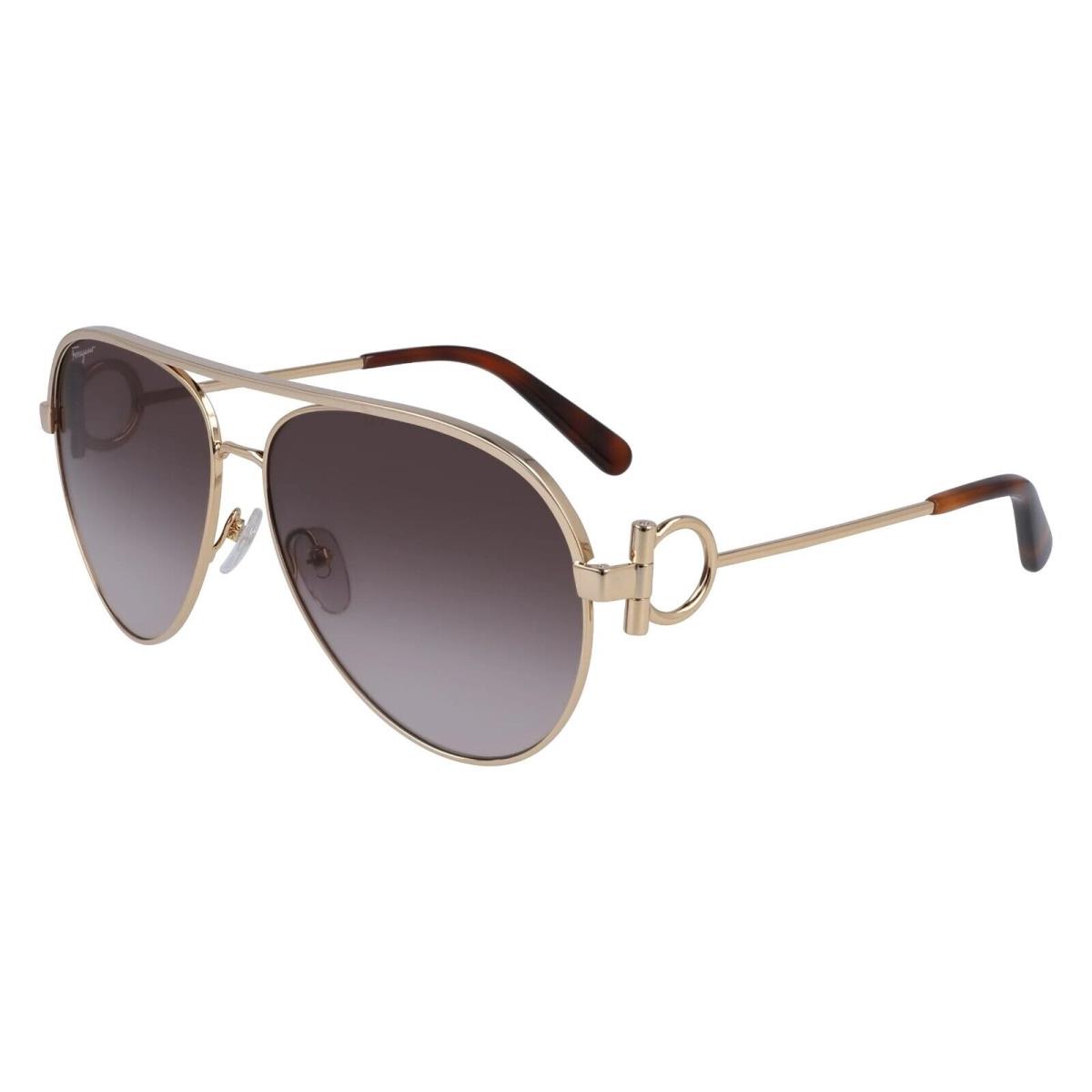 Salvatore Ferragamo Sunglasses SF237S 768 Gold/violet Gradient 60mm