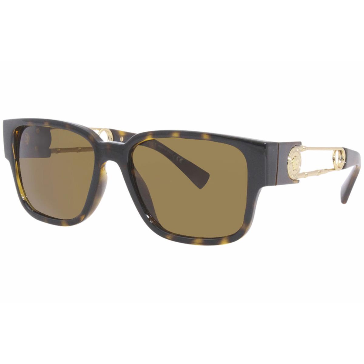 Versace Sunglasses VE4412 10873 57mm Havana / Dark Brown Lens