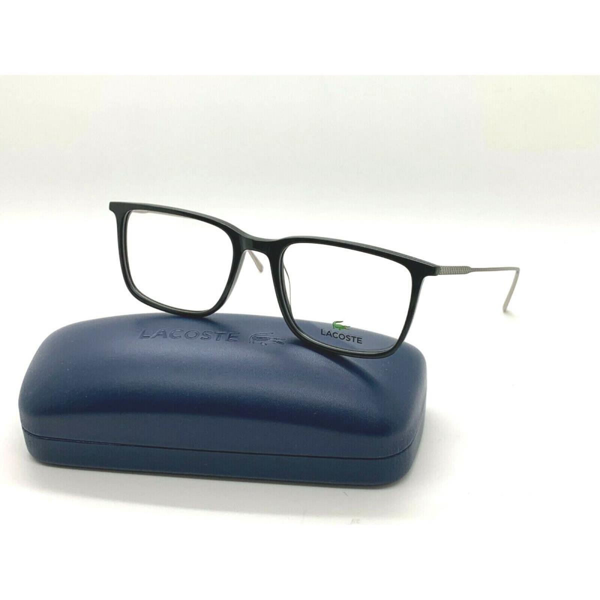 Lacoste Eyeglasses Frame L2827 001 Black /gunmetal 52-18-145MM / W Case
