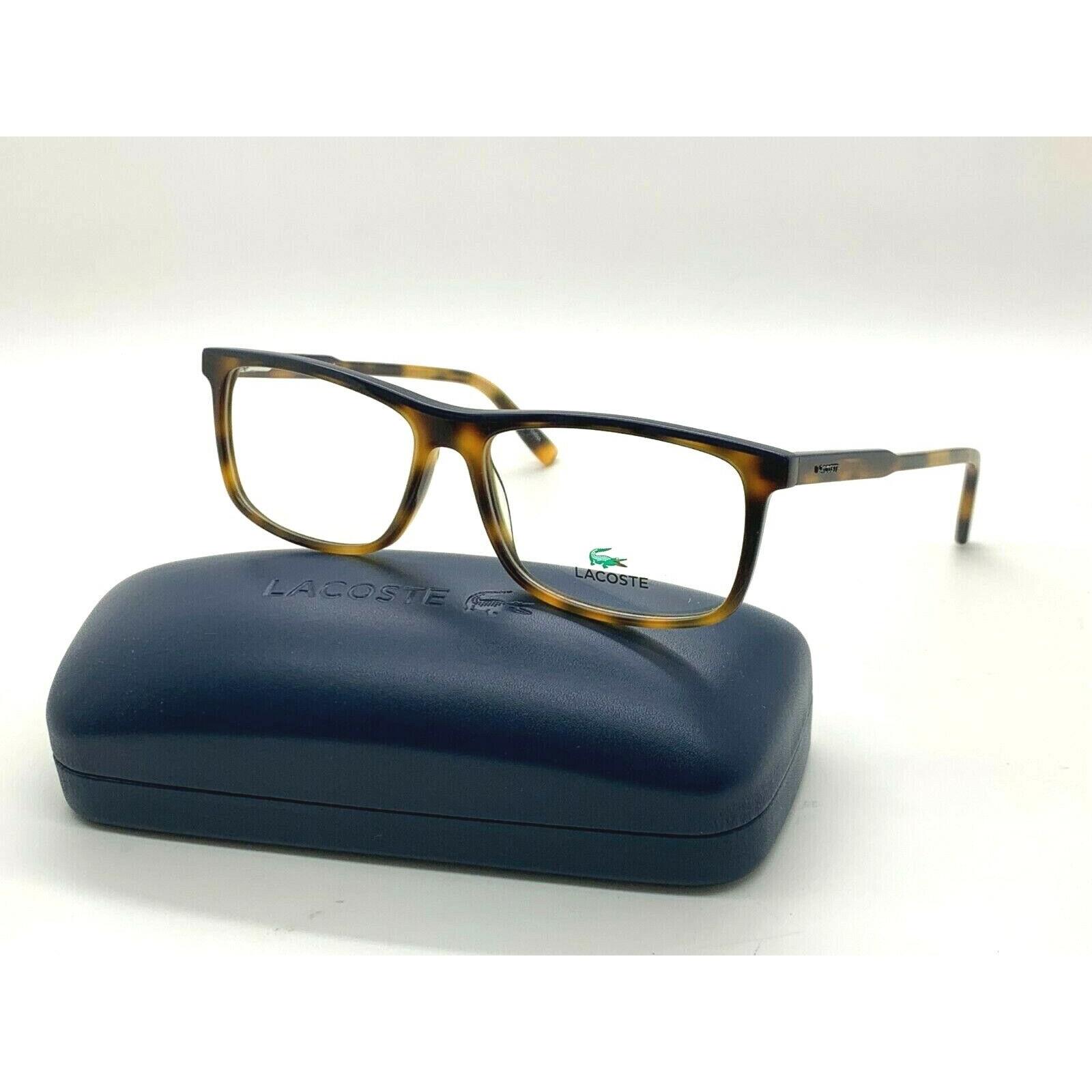 Lacoste Eyeglasses Frame L2860 214 Havana /dark Blue 55-15-145 / W Case