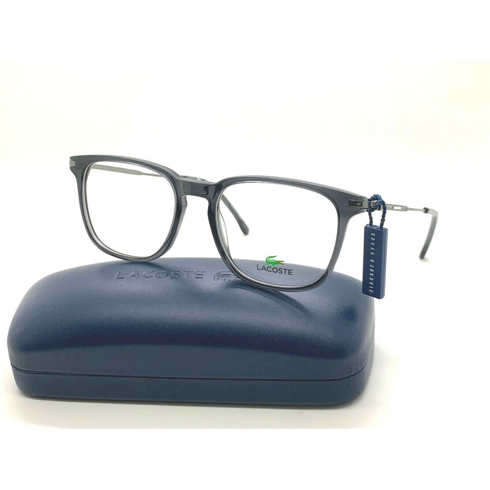 Lacoste Eyeglasses Frame L2603ND 024 Transparent Dark Grey 52-18-145MM/ W Case