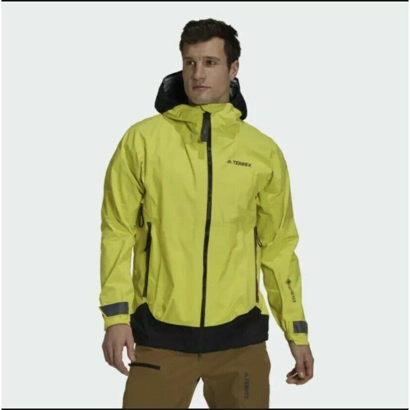 Adidas Terrex Myshelter Gore-tex Pro Rain Jacket Acid Yellow M AD10 -60