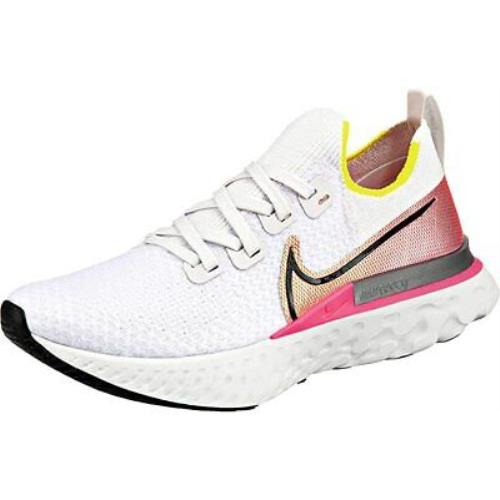 Nike Women`s React Infinity Run FK Running Shoes Platinum/black 11.5 B M US