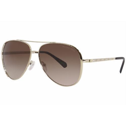 Michael Kors Chelsea-bright MK1101B 101413 Sunglasses Gold/smoke Gradient 60mm - Frame: Gold, Lens: Brown