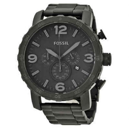FSJR1401 Fossil Nate Chronograph Black Dial Ion-plated Men`s Watch - Choose