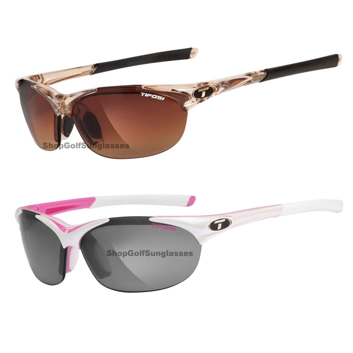 Tifosi Wisp Crystal Brown Race Pink Polarized Sunglasses Choose Your Style