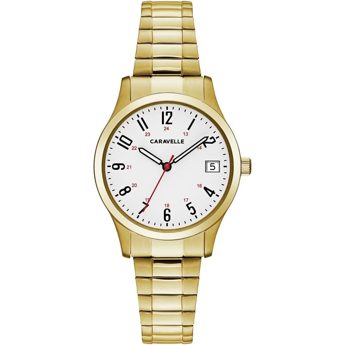 Caravelle by Bulova Women`s 30mm Gold Stainless Gold Stainless Band