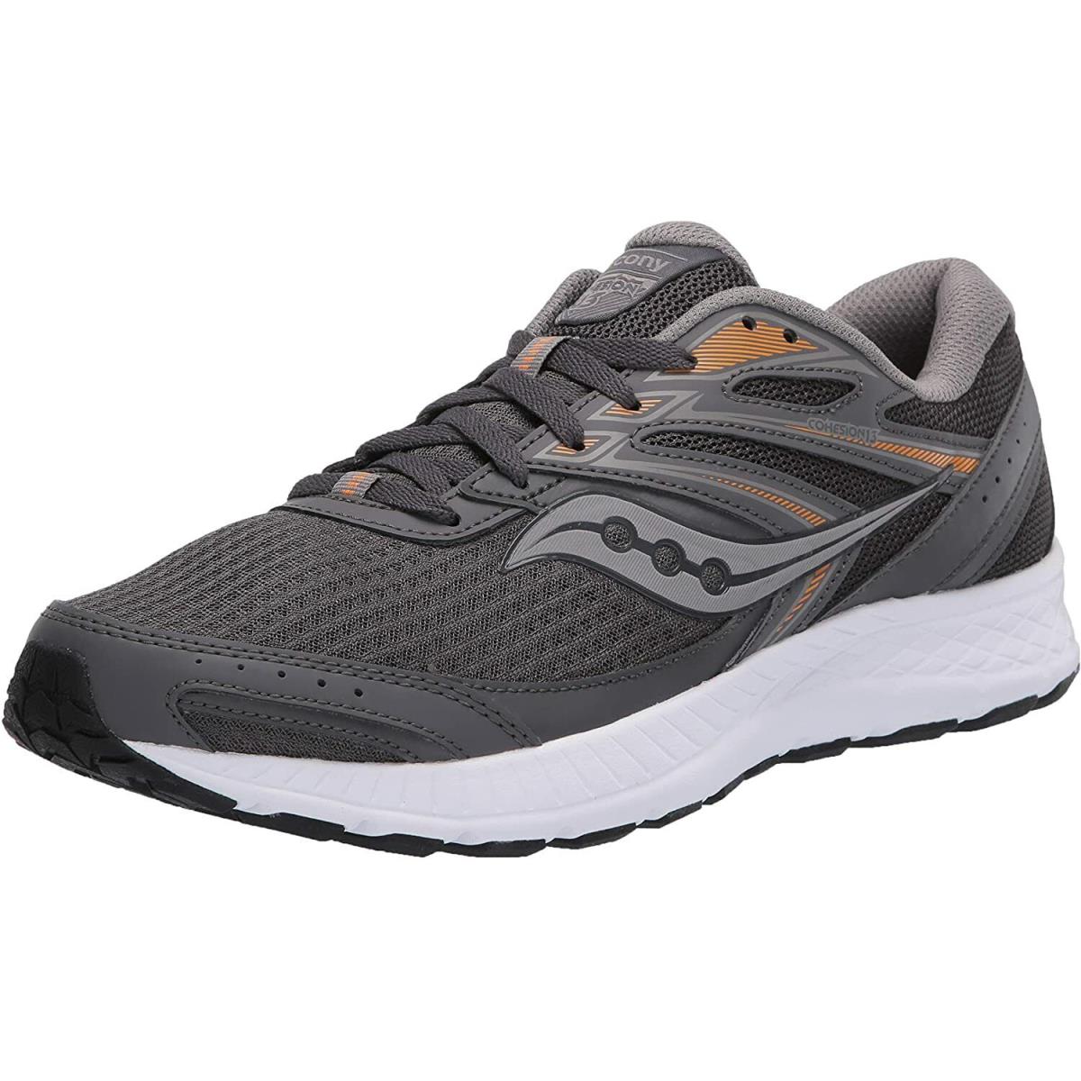 Saucony Men`s Cohesion 13 Walking Shoe Grey/Citron