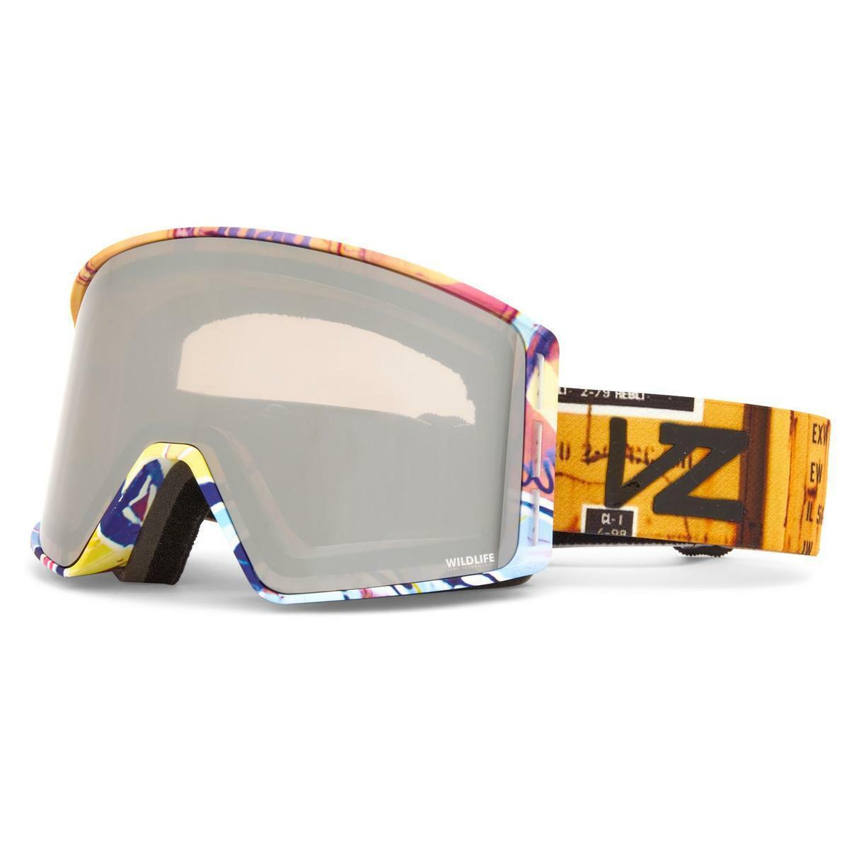 Vonzipper Mach Goggles John J Wild Rose Silver Chrome + Bonus