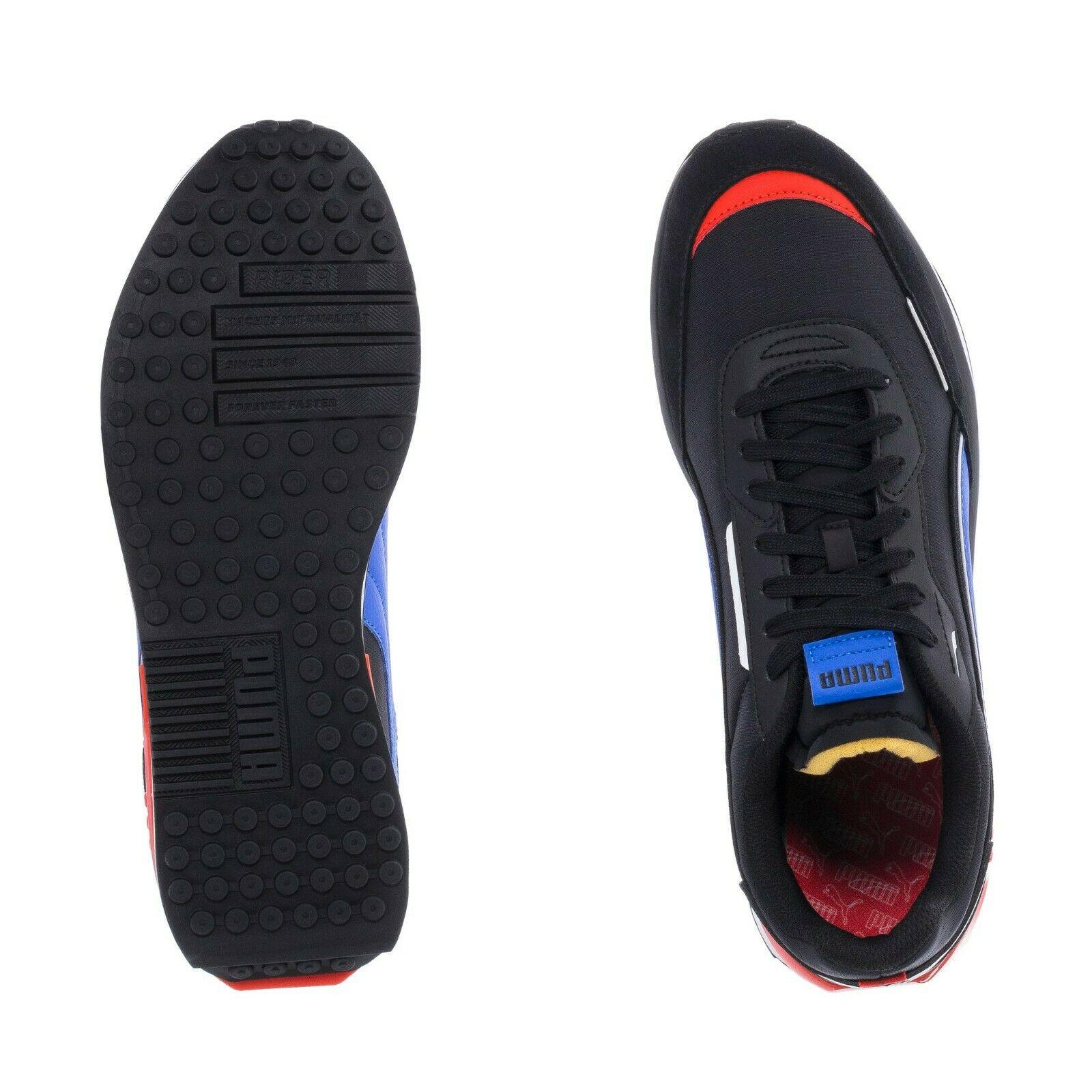 Mens Puma City Rider Electric 382045-03 Black/bluemazing Shoes 