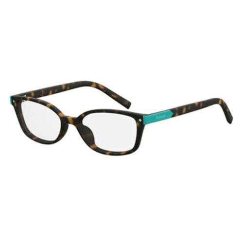 Polaroid Eyeglasses For Kids Pld D812 0086 Havana Rectangle 48 16 130
