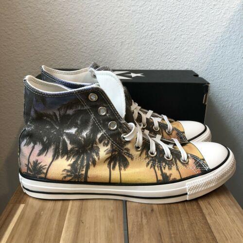 Converse Chuck Taylor All Star High Sneakers Palm Print - Men s Shoes Size 9.5