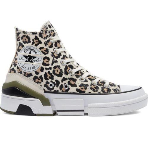 Converse All Star Chuck CPX70 Hi Women Size 6.5 Sneaker Shoe Driftwood 246 - Cheetah Print