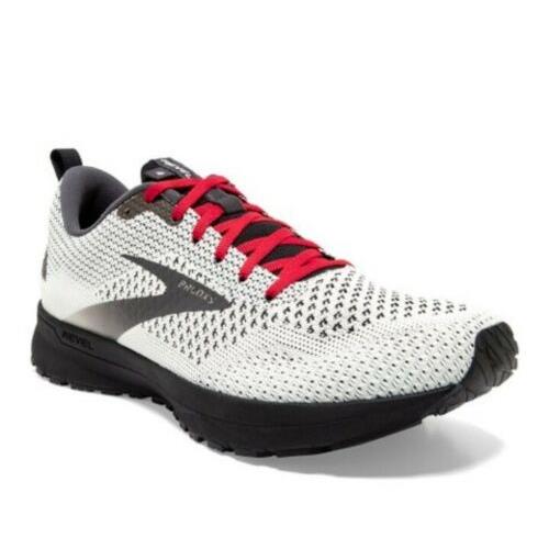 Brooks Revel 4 1103471D151 White Black Red Men`s Running Shoes