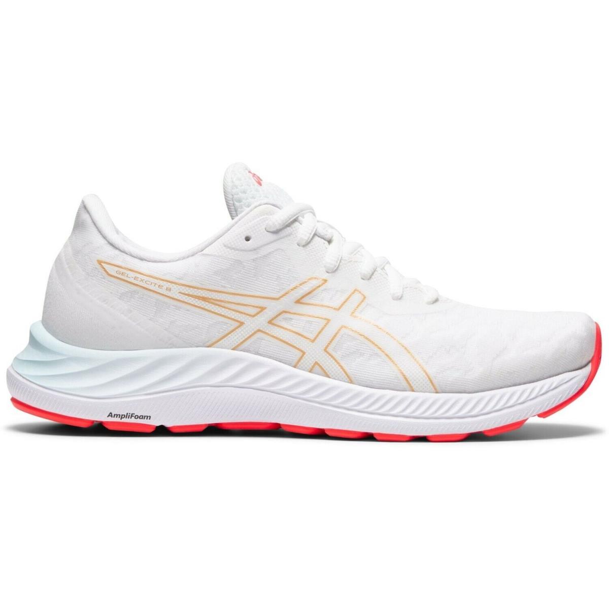 Asics Women`s Gel-excite 8 Running Shoes. Color: White/champagne